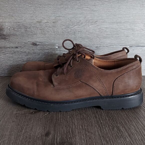 Timberland Stormbuck Waterproof Oxford Shoes Brown Leather 95503 Mens Size 13 main image 5